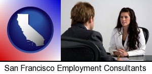 a job interview in San Francisco, CA