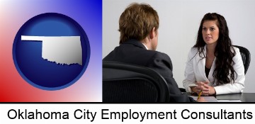 a job interview in Oklahoma City, OK