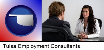 a job interview in Tulsa, OK